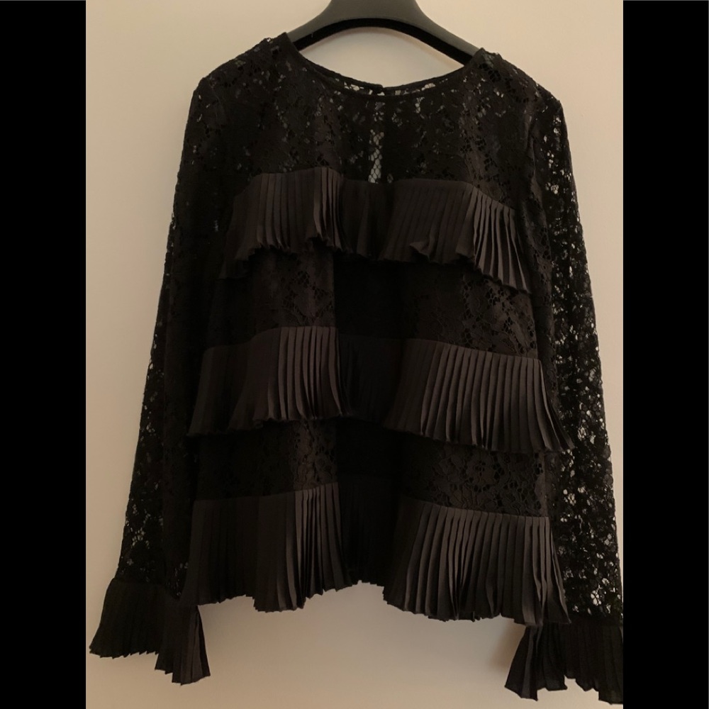 J Crew Lace and Satin Top